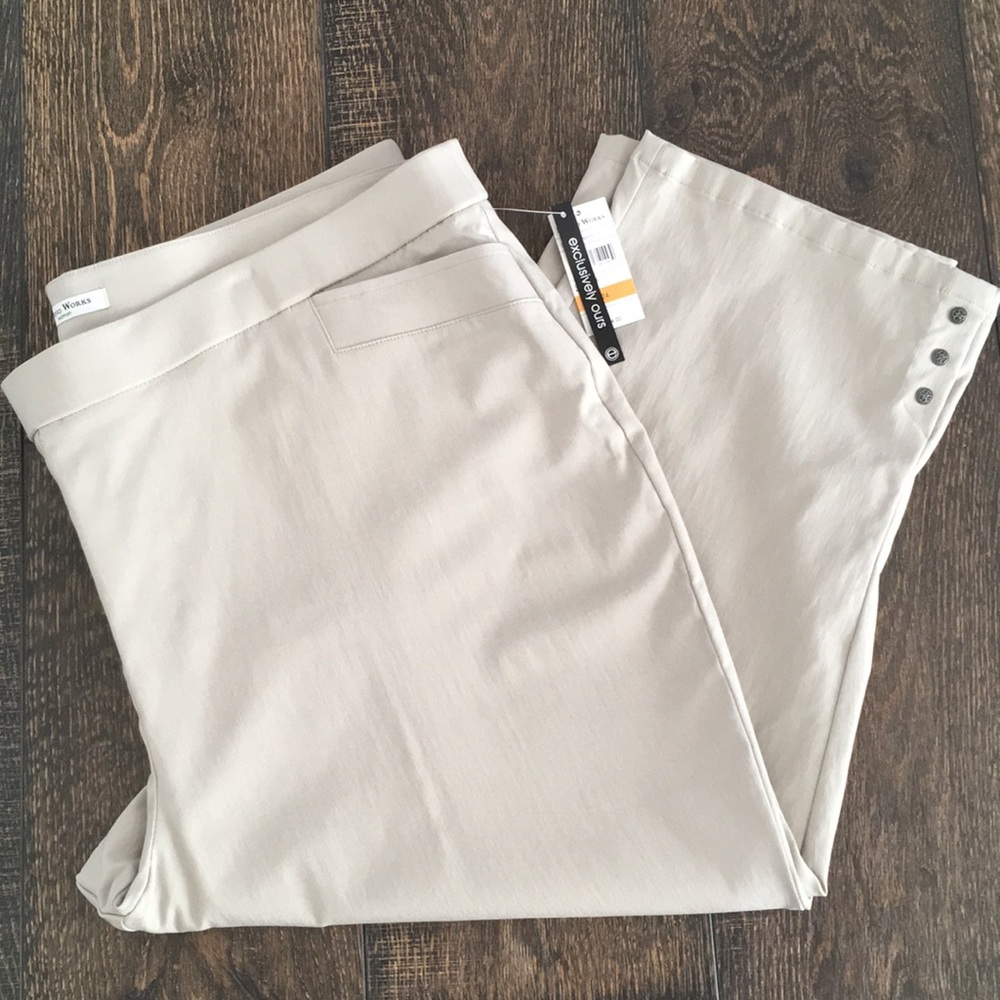 3 for $50! NWT! 24W Khaki Capri Pants